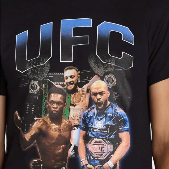 UFC Black Graphic T-Shirt for Men - Picture 5 of 6